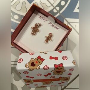 New Betsey Johnson Gingerbread Earrings! Adorable